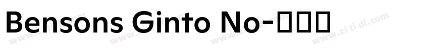 Bensons Ginto No字体转换 Bensons Ginto No字体转换